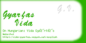 gyarfas vida business card